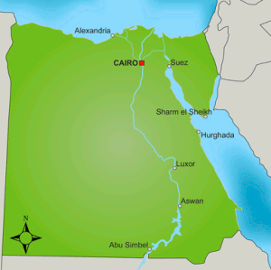 Landkarte von Ägypten - hier finden Sie den Ort Ihres Urlaubs in Ägypten