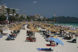 Direkt in Cala Millor erstreckt sich ein langer beliebter Sandstrand