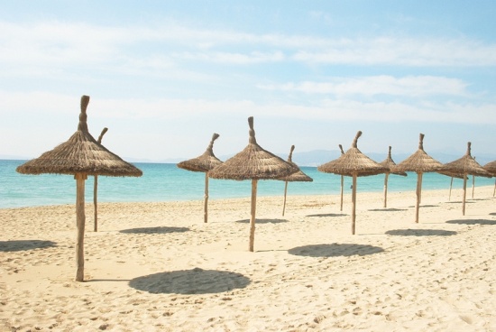 Der Strand an der Playa de Palma